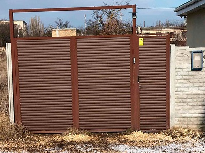 распашные ворота для частного дома в Большой Ялте, Кореиз
